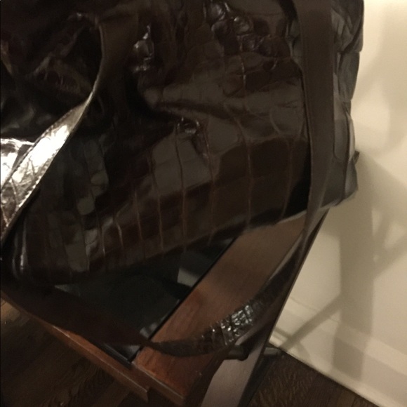 Bergdorf Goodman croc or gator purse-20yrs old min - Picture 3 of 6
